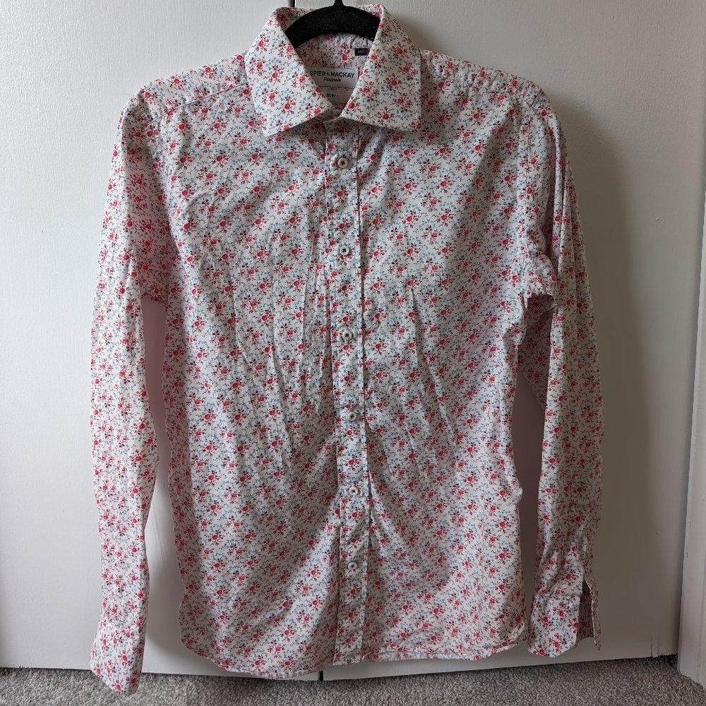 Spier and Mackay Slim Floral Shirt - 14 1/2